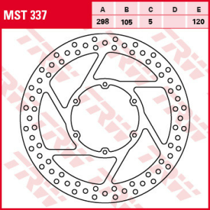 TRW első féktárcsa az APRILIA PEGASO 600/650 (’88–’10) / BMW F 650 / GS / DAKAR / CS / ST (’94–’08) / G 650 GS / XCOUNTRY / XCHALLENGE (’08–’16) modellekhez
