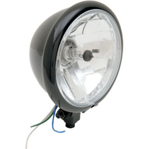Diamond-style Bottom-mount 14,5 Cm (5-3/4(r)) Headlight Assemblies Black