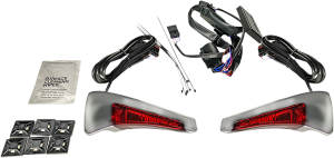 Sequential Tour Pak Seat Back Rest Led Lights White, 2, nordicamoto.ro