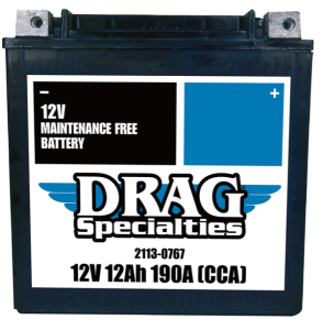 Battery Drag Specialties Ytx14l-ft Black, 1, nordicamoto.ro