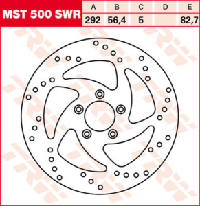 Round Fixed Brake Rotor Swing Design, 2, nordicamoto.ro