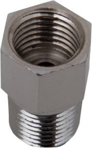 Chrome Steel Brake Line Fitting Chrome, 1, nordicamoto.ro
