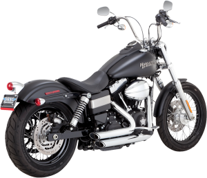 Shortshots Staggered Exhaust Systems Chrome, 1, nordicamoto.ro