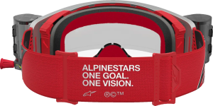 Alpinestars Supertech Roll-Off védőszemüveg, piros/ezüst/átlátszó lencse, 5, nordicamoto.ro