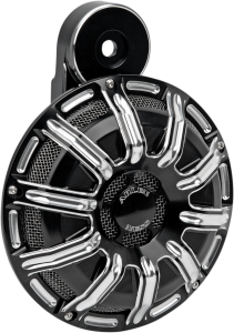 Billet Horn Kit Black, Aluminum, 1, nordicamoto.ro