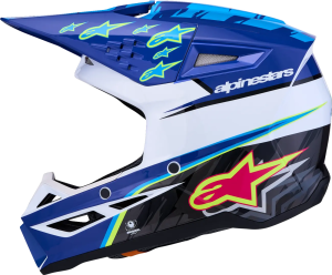 Alpinestars SM3 Falcon gyermek sisak, kék/fekete/rózsaszín, L-es méret, 4, nordicamoto.ro