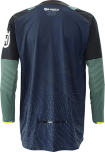 Husqvarna póló, Gotland kék/fekete/olívazöld, XL, 3, nordicamoto.ro