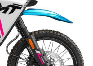 Magas első sárvédő készlet CFMOTO 450MT modellekhez, 2024–2027 – Zephyr Blue, nordicamoto.ro