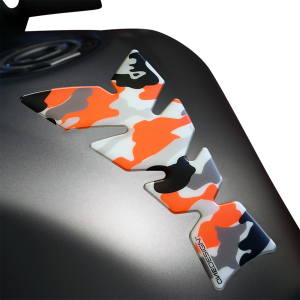 Resin/soft Touch Tank Pad Orange, White, Multi, 1, nordicamoto.ro