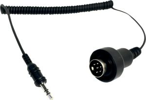 Stereo Jack 3.5mm To 6-pin Din Dual Stream Black Black 