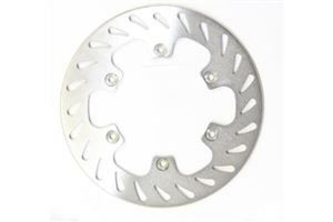 Round D-series Fixed Offroad Brake Rotor Silver, Stainless Steel