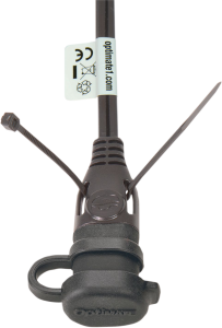 1/4(r) Eyelet Battery Connection Lead Black, 2, nordicamoto.ro