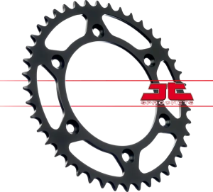 JT SPROCKETS Acél hátsó lánckerék, fekete, 3, nordicamoto.ro