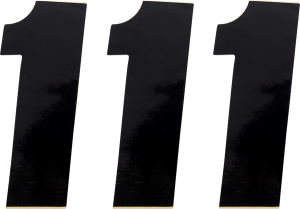 Vinyl Race Numbers Black