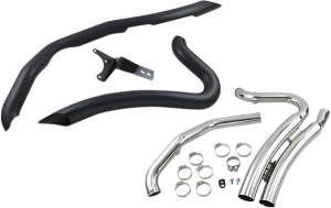 Speedster Swept Short Exhaust System Black, 3, nordicamoto.ro