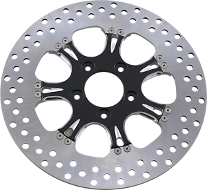 Two-piece Brake Rotor Black, Silver, Matte