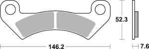 Ats All-terrain Sintered Brake Pads, 1, nordicamoto.ro