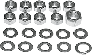 Transmission Kicker Cover Nut Kit Silver