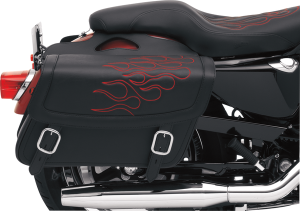 Highwayman Tattoo Saddlebags Red, Black Jumbo, 3, nordicamoto.ro