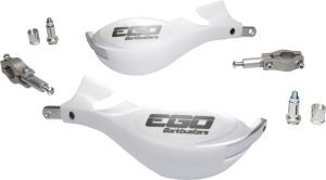 Ego Mini Handguard – Two Point Mount For Straight Handlebar 22mm White, 4, nordicamoto.ro