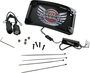 Plug & Play Led Radius License Plate Frame Black, 5, nordicamoto.ro