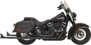 Fishtail True Dual Exhaust System Black