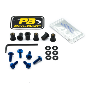 Screen Bolt Aluminium Blue, 1, nordicamoto.ro