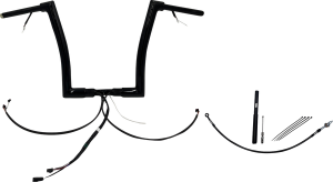 Plug & Play Ez Install 1-1/2(r) Flat Top Handlebar Kit Black, 2, nordicamoto.ro