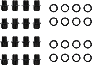 Carbon Lug Nuts Silver, 1, nordicamoto.ro