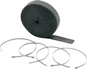 High-temperature Exhaust Wrap Kits Black, 1, nordicamoto.ro