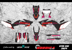 2024-es KTM TBI Nordicamoto matricakészlet, nordicamoto.ro