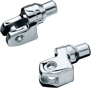 Tapered Foot Peg Adapters Chrome
