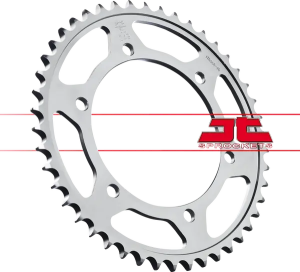 JT SPROCKETS Acél hátsó lánckerék, természetes felületű, 2, nordicamoto.ro