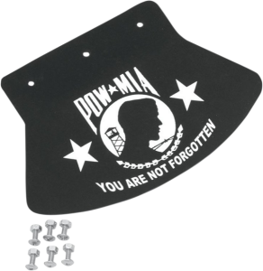 Medium Mud Flap Black, White