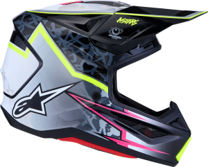 Alpinestars S-M7 Blaster sisak, fekete/szürke/sárga, XXL, 4, nordicamoto.ro