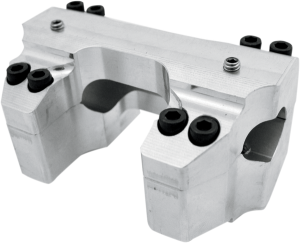 Handlebar Clamp Set Silver, 1, nordicamoto.ro