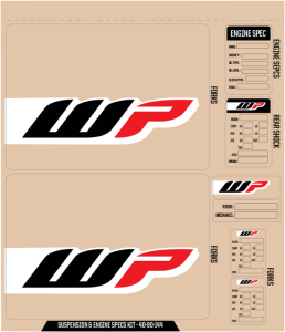 Suspension And Specs Graphic Kit Black, Red, 1, nordicamoto.ro