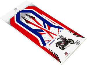 Scooter Decal Set Blue, Red, White, 2, nordicamoto.ro