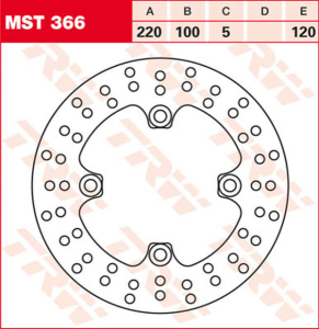 Round Fixed Brake Rotor 220-250mm Steel, 1, nordicamoto.ro