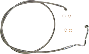 Xr Stainless Upper Brake Line Silver, Polished Oversize [+254 mm (10'')], 1, nordicamoto.ro