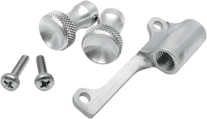 Mikuni Enrichener Cable Relocation Bracket Kit With Knobs Silver