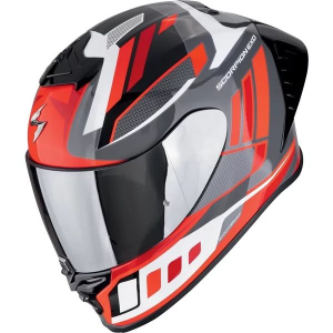 SCORPION EXO-R1 EVO II AIR VITAL XL teljes arcú sport sisak, fekete/ezüst/piros, 2, nordicamoto.ro