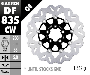 Wave® Brake Rotor Black, Silver, 1, nordicamoto.ro