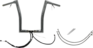 Plug & Play Ez Install 1-1/2(r) Flat Top Handlebar Kit Silver, 1, nordicamoto.ro
