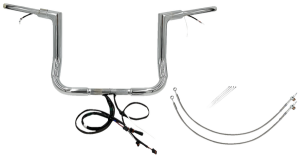 Plug & Play Ez Install 1-1/2(r) Flat Top Handlebar Kit Silver, 1, nordicamoto.ro