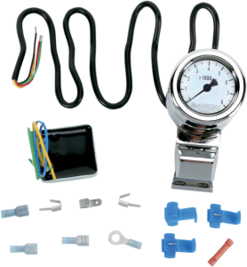 Mini-bullet Electronic 8000 Rpm Tachometer White, 2, nordicamoto.ro