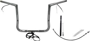 Plug & Play Ez Install 1-1/4(r) Flat Top Handlebar Kit Silver, 3, nordicamoto.ro