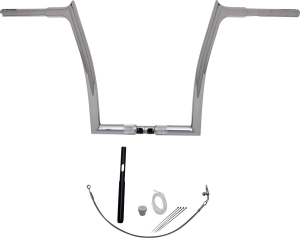 1-1/4(r) Ez Install Pointed Top Handlebar Kit Silver, 5, nordicamoto.ro