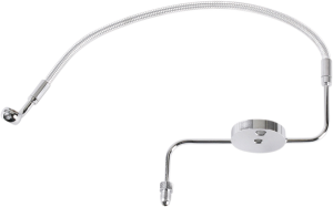 Designer Series Dot Front Lower Brake Line Kit Chrome, Sterling Chromite® Ii