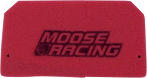 MOOSE RACING precíziós, előolajozott légszűrő, piros 